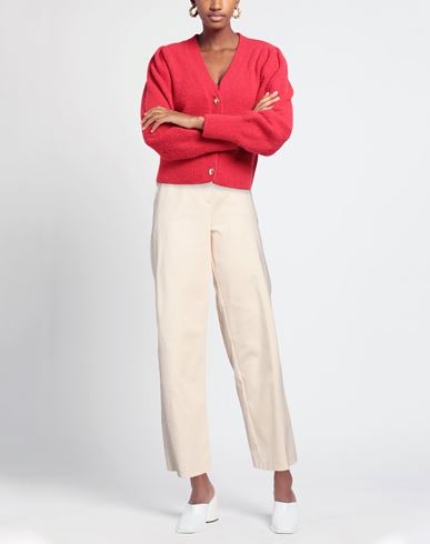 Woman Pants Cream Size 8 Cotton, Polyester, Elastane
