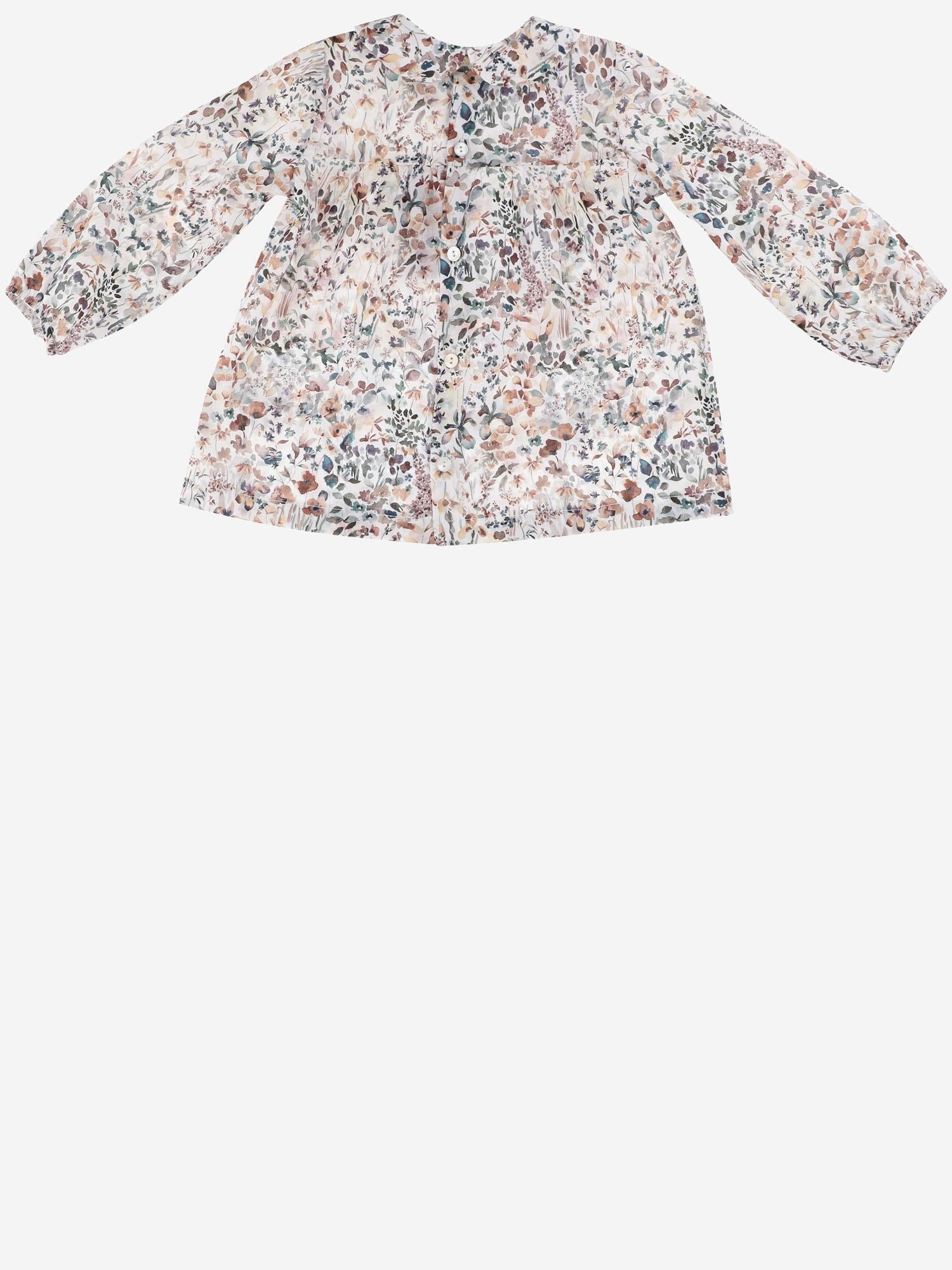 Floral Print Cotton Shirt — Multicolor