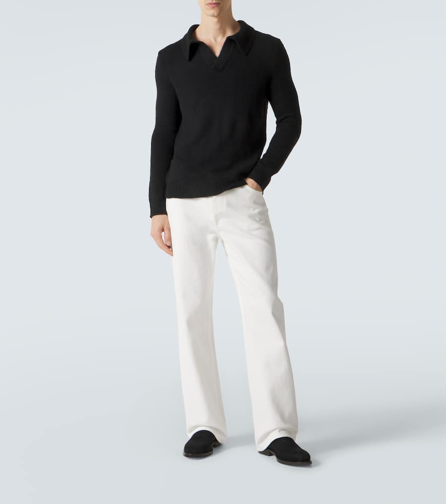 Cashmere polo sweater