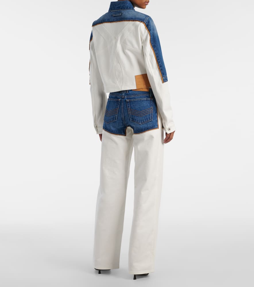 Petit Grand paneled denim jacket