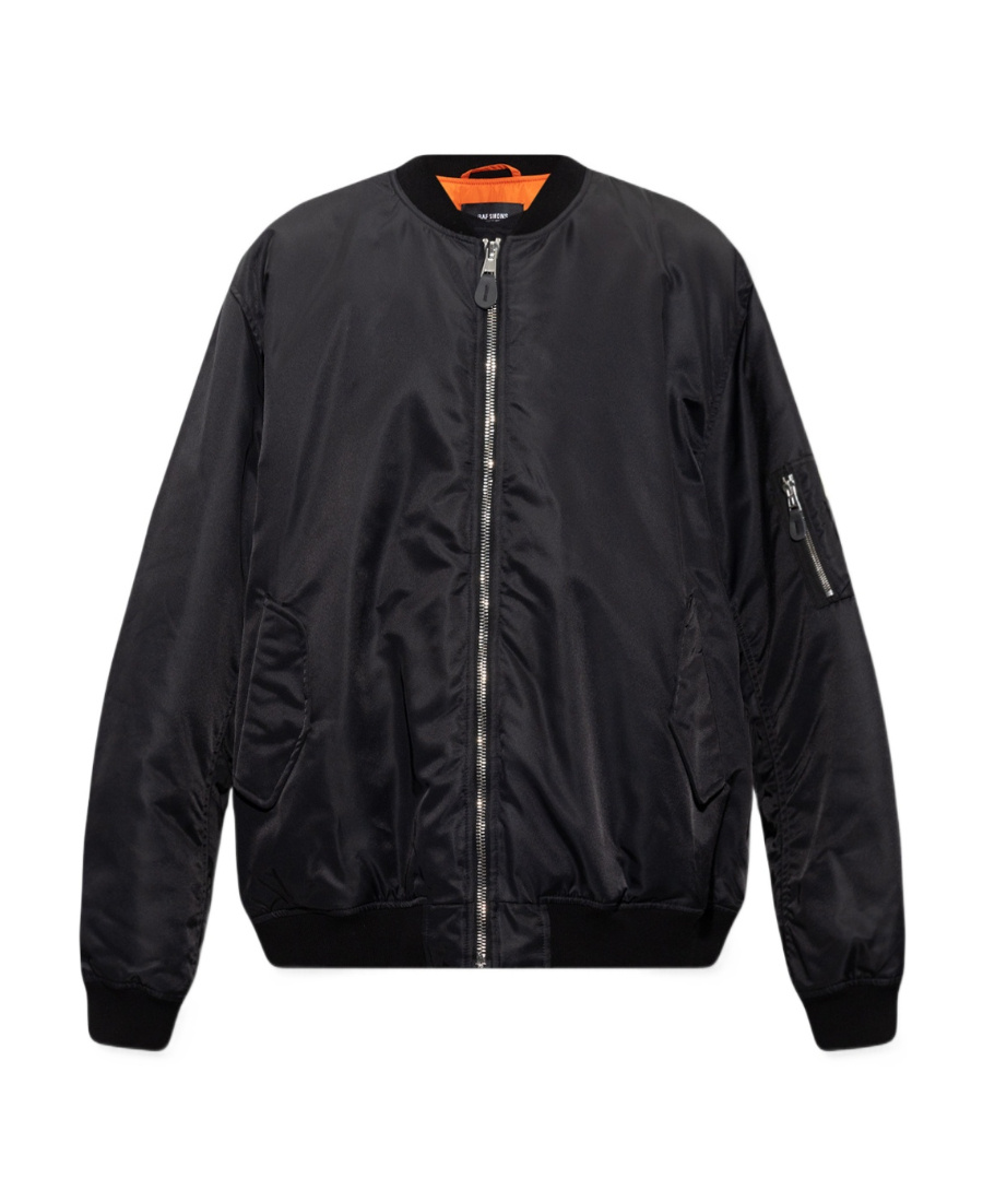 Detached-print bomber jacket