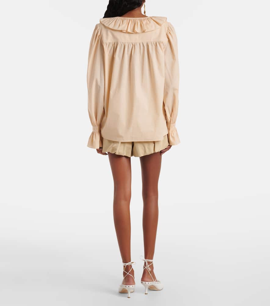 Chloé Ruffled cotton voile blouse
