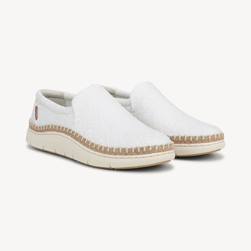 Time Off Flex Slip On Shoes Off White Fabric DRSCH Microfiber