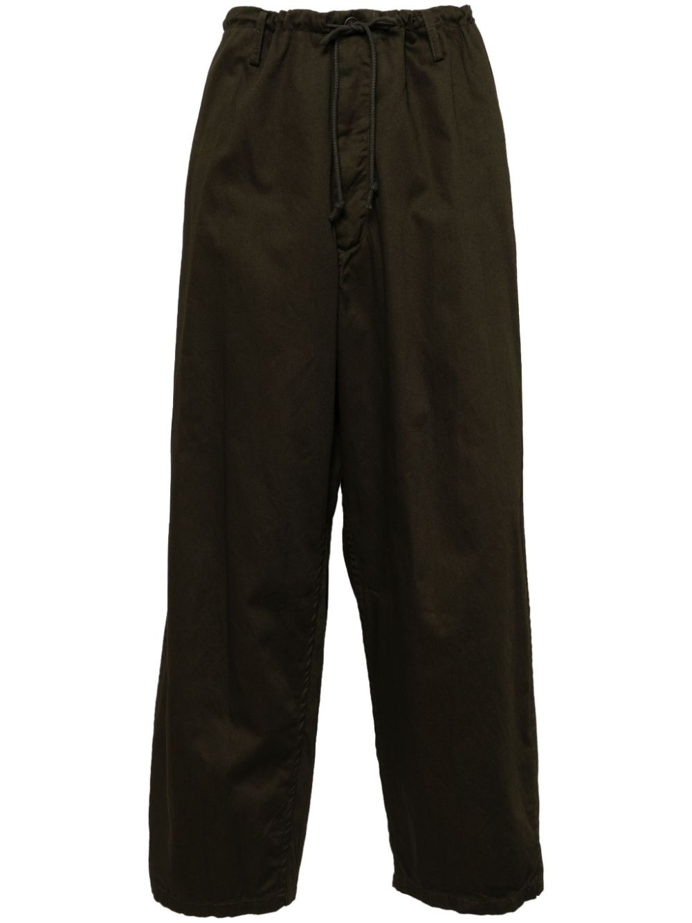 Loose-fit trousers - Green