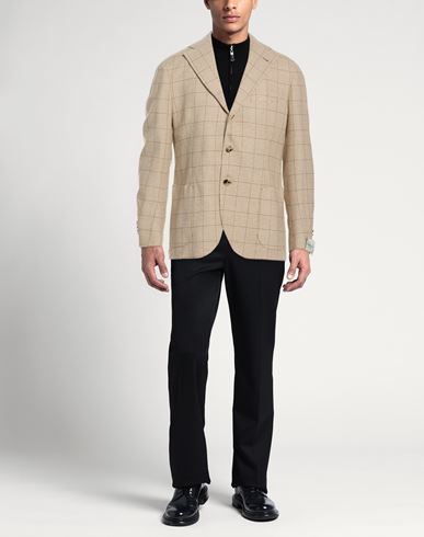Man Blazer Mustard Size 40 Virgin Wool, Cashmere
