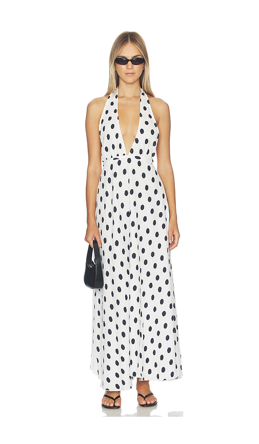 LIONESS District Maxi Dress in White. XL. Also in L, M, S