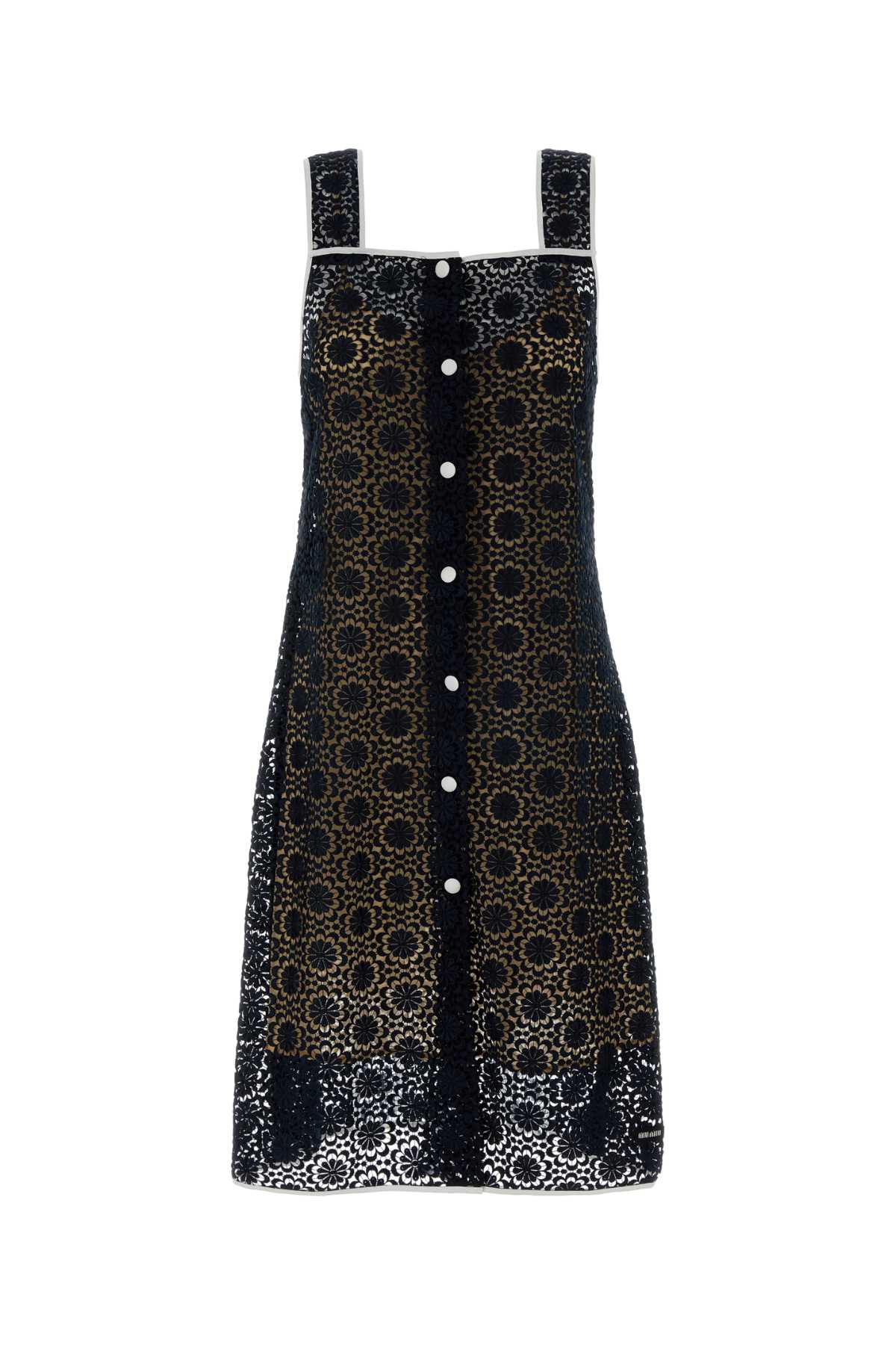 Macramé Lace Dress — Blue