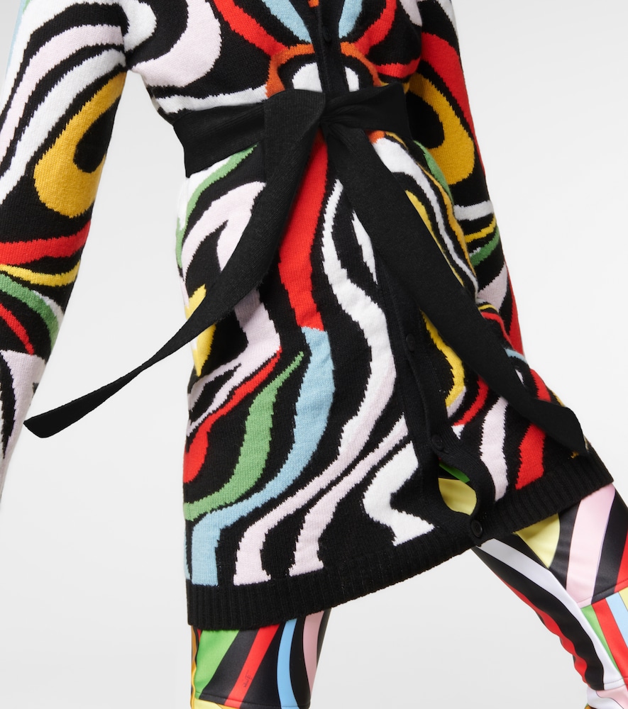 X Fusalp intarsia wool cardigan