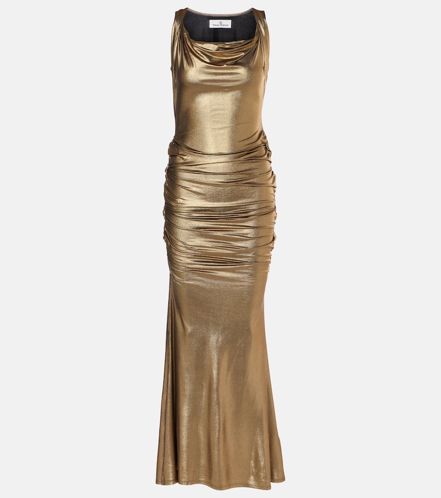 Liz draped jersey gown