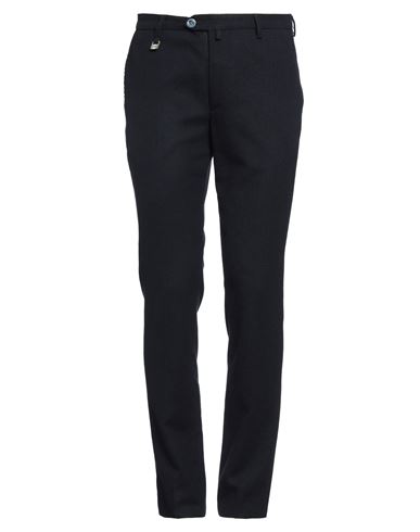 Man Pants Navy Size 34 Polyester, Viscose, Wool