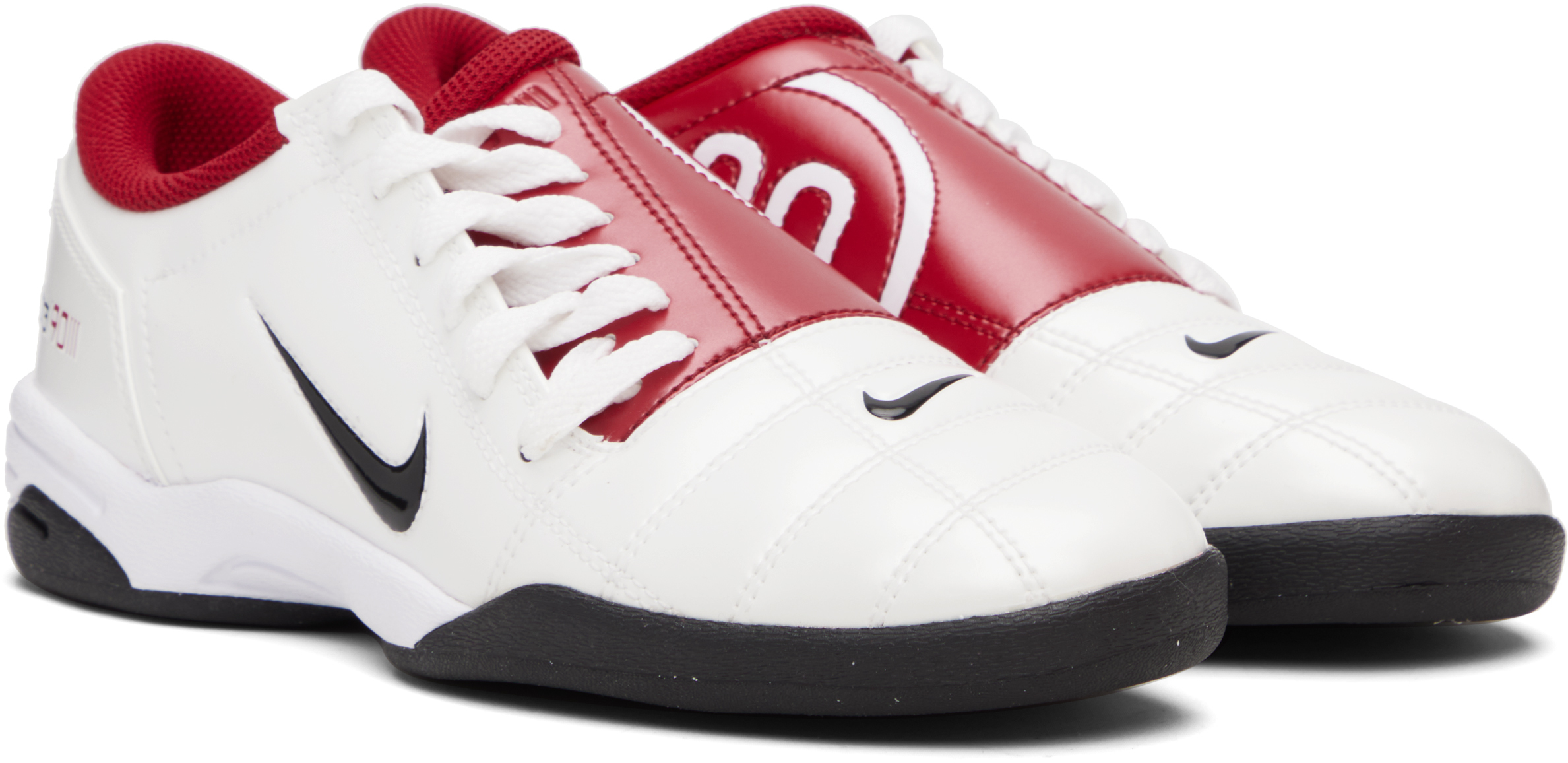 White & Red Total 90 Sneakers