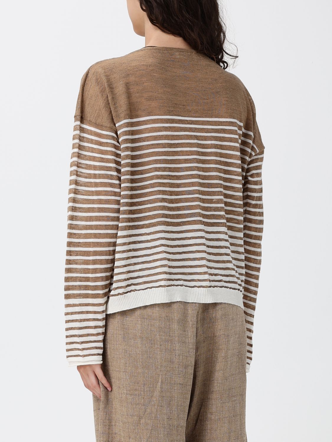 Sweatshirt Woman color Brown