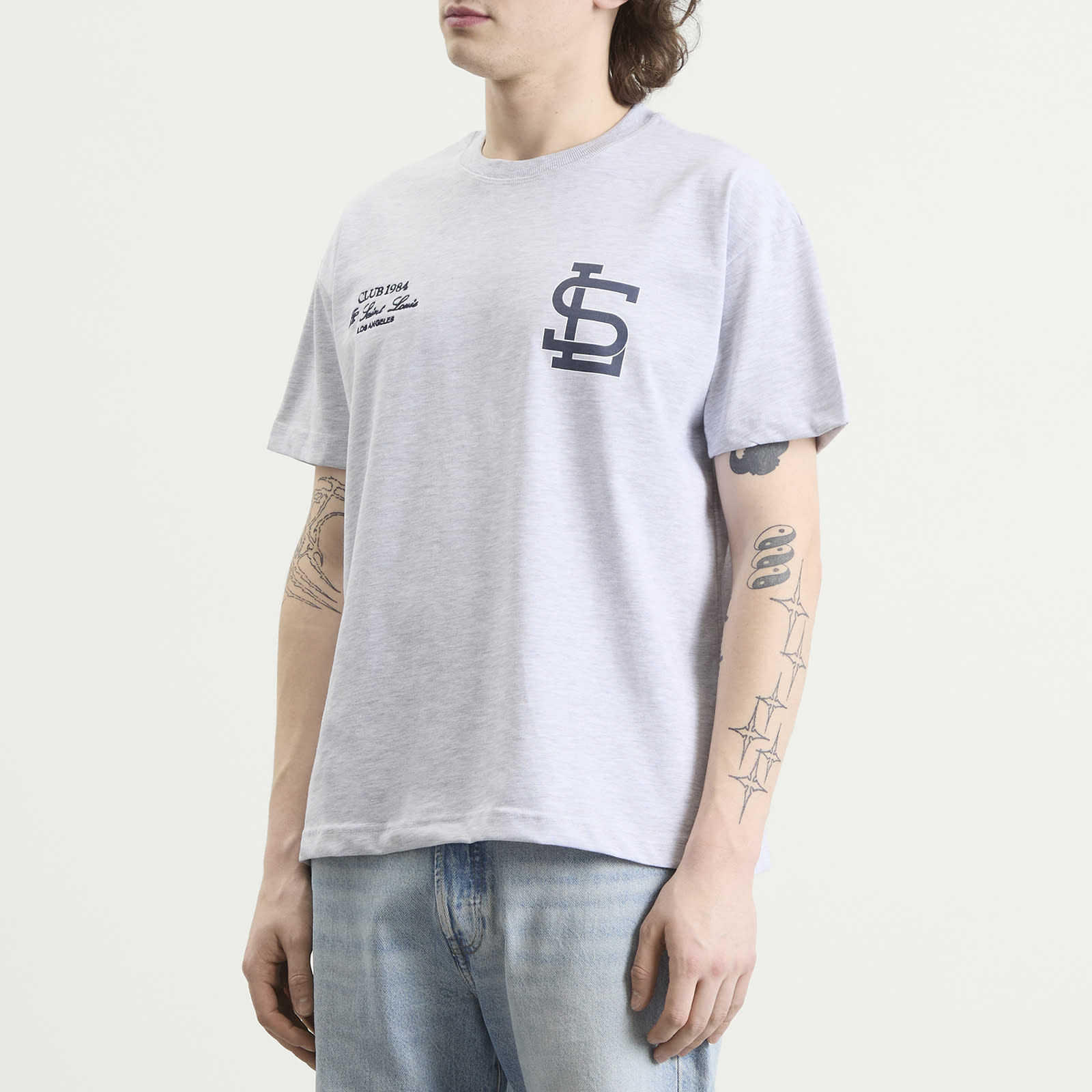 Men's Sl Athletics T-Shirt Grey Marl