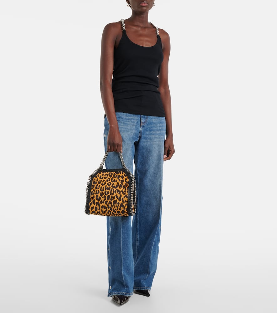 Falabella Mini leopard-print tote bag