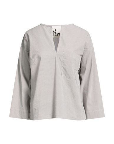 Woman Top Charcoal Size XS Cotton, Polyamide, Elastane