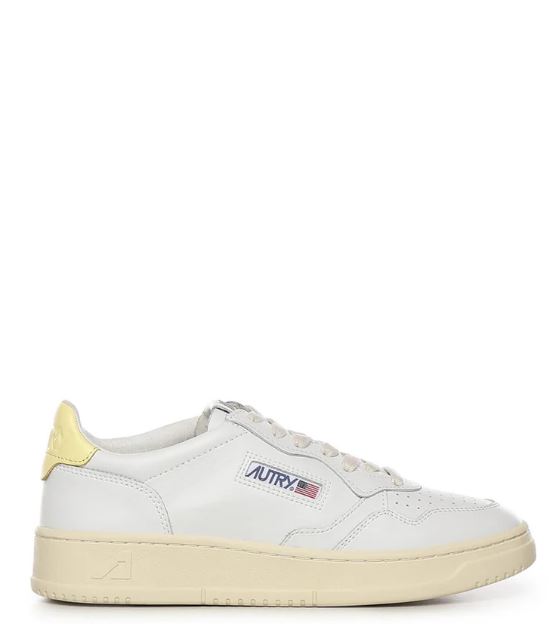 Flat shoes White / Yellow Fab Oth Mat - Women