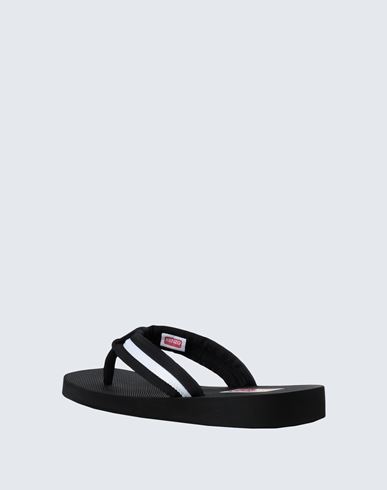 Man Toe strap sandals Black