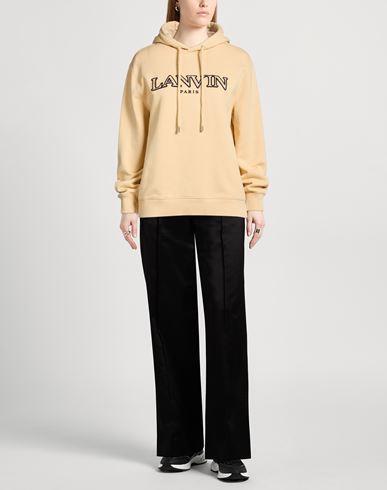 Woman Sweatshirt Sand Size L Cotton, Elastane
