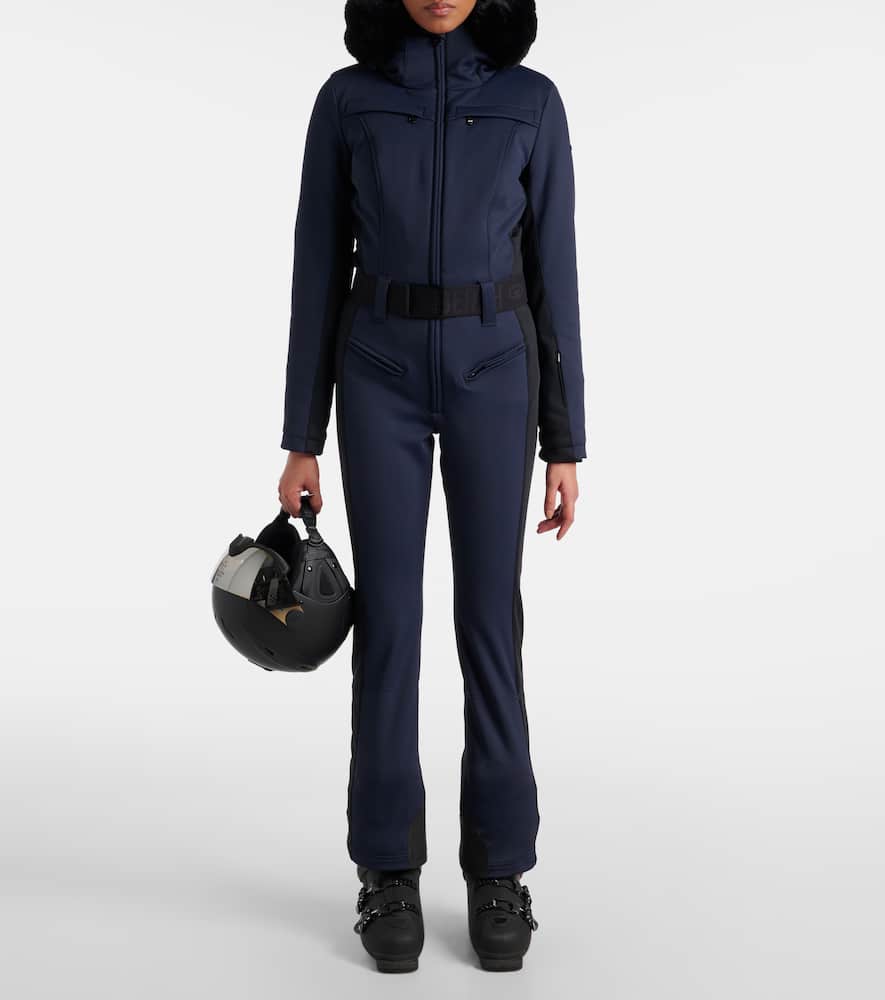 Parry faux fur-trimmed ski suit