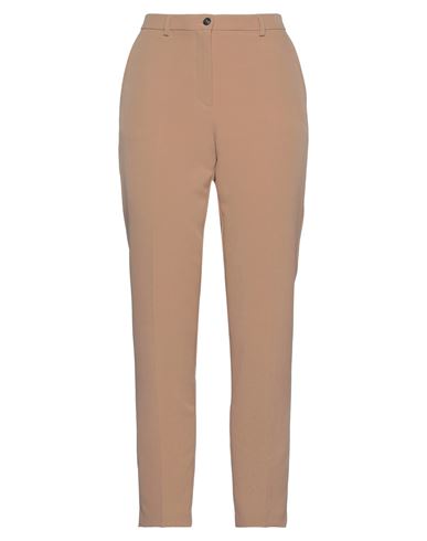 Woman Pants Camel Size 4 Polyester, Elastane