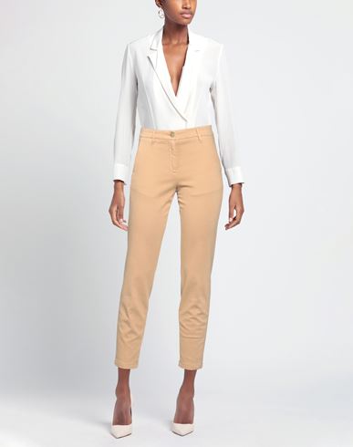Jacob Cohёn Woman Pants Sand Size 10 Cotton, Viscose, Elastane, Polyester