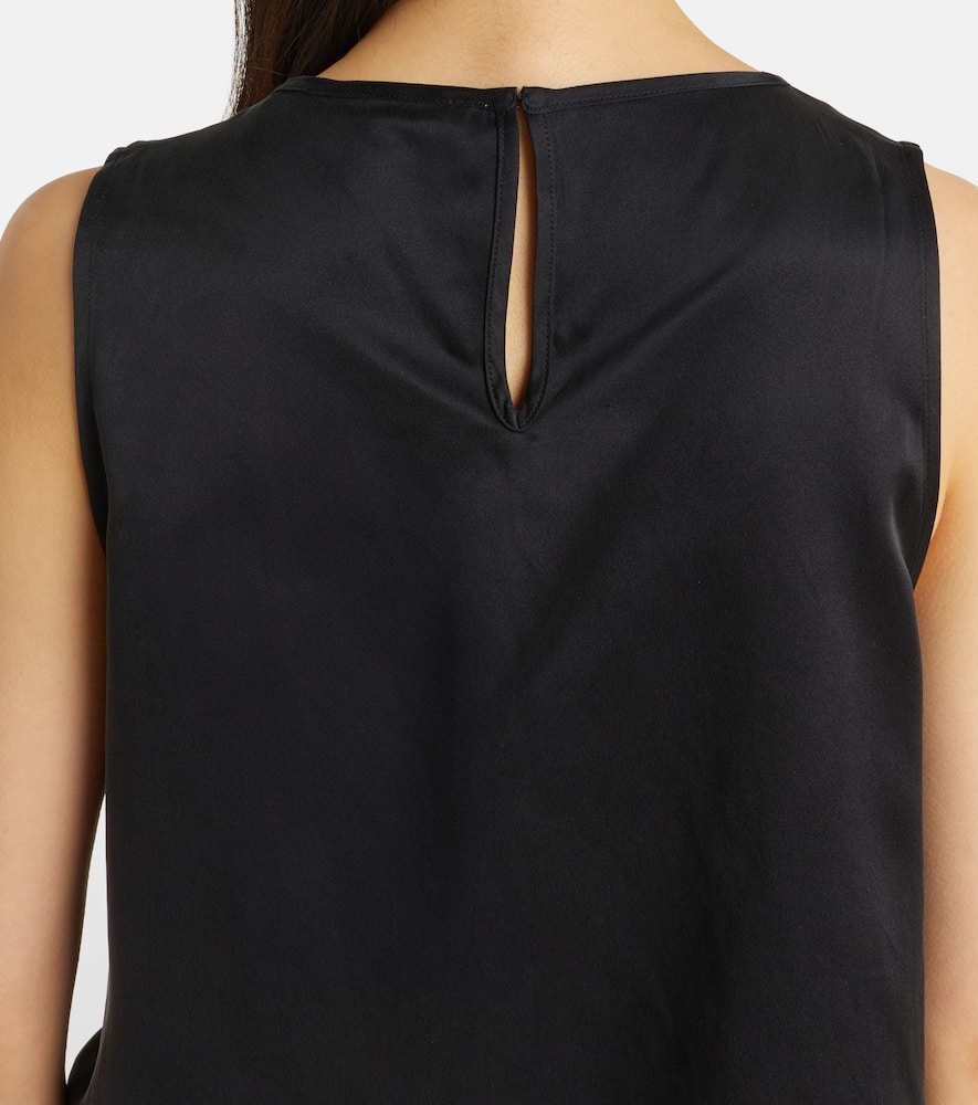 Sofia silk charmeuse tank top