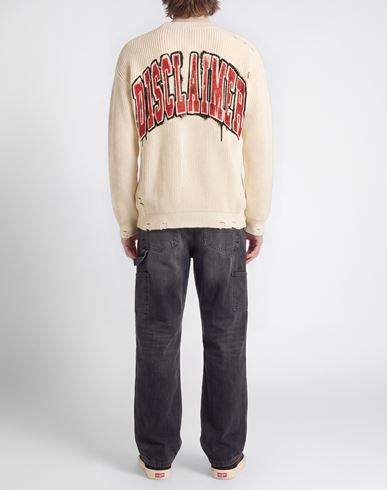 Man Sweater Cream Size L Cotton