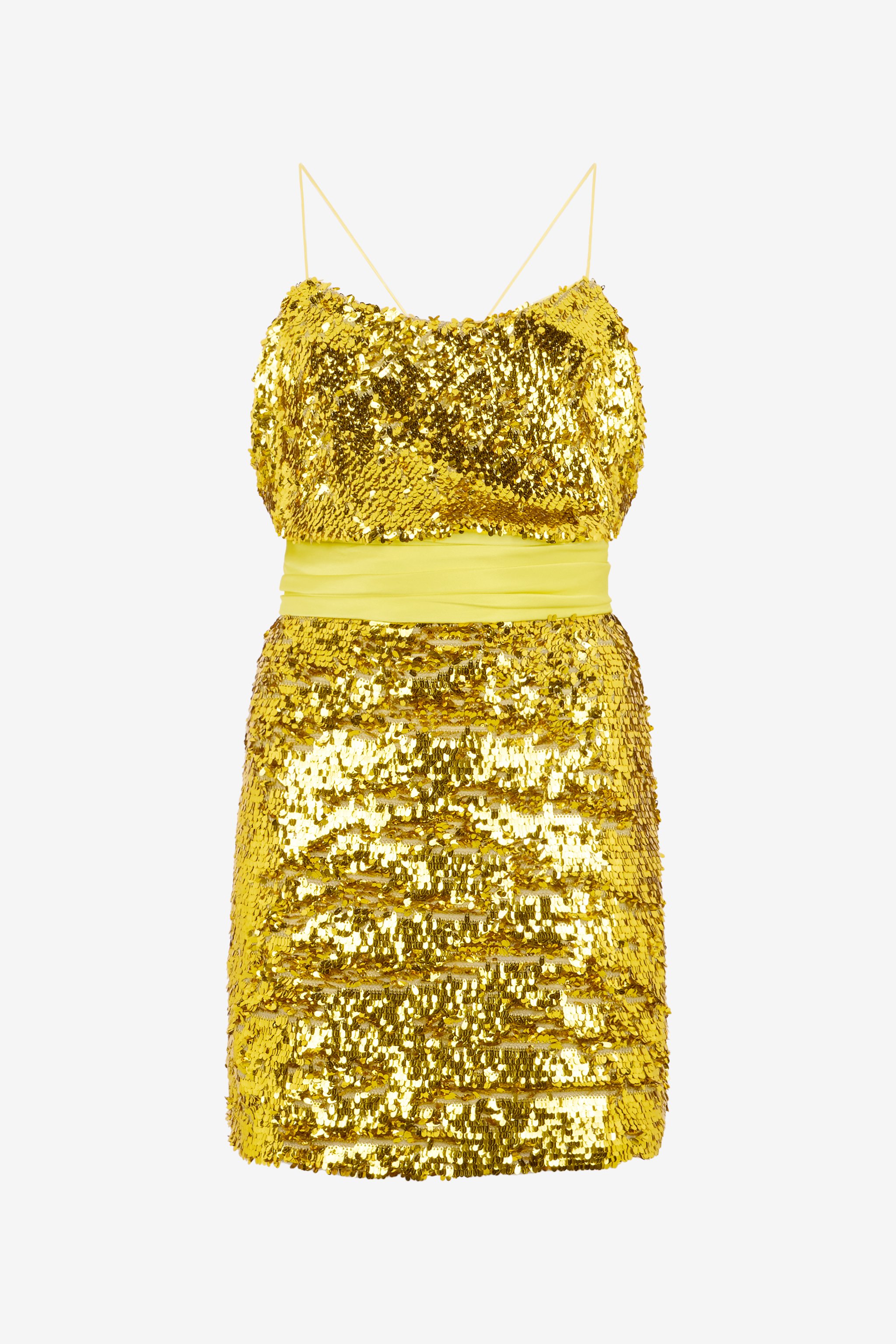 Yellow Dress With Sequins