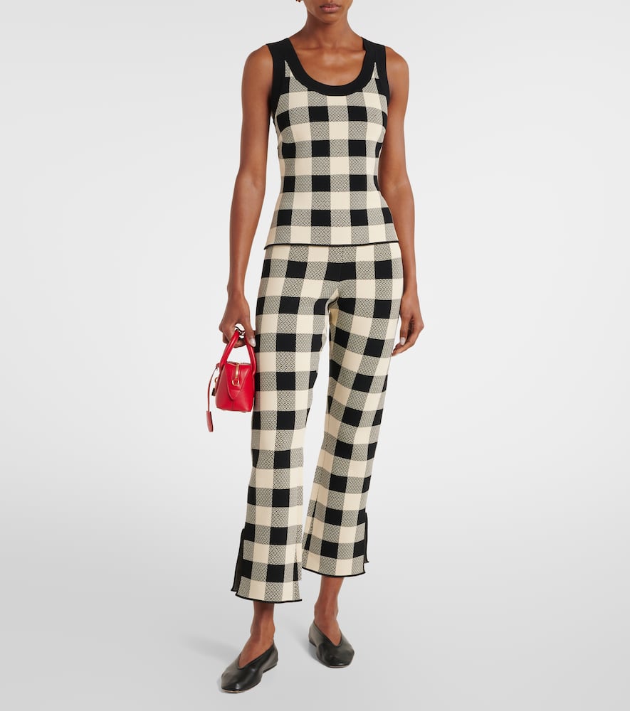 Pippa checked tank top