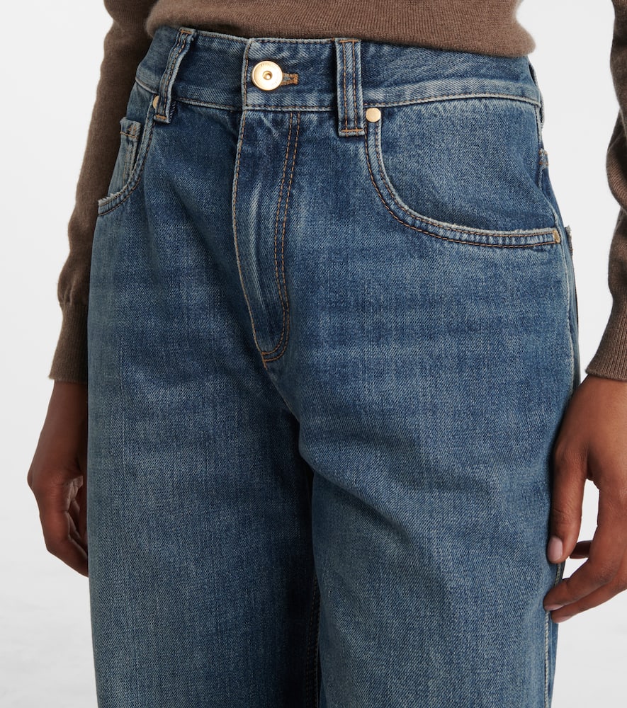 Monili high-rise wide-leg jeans