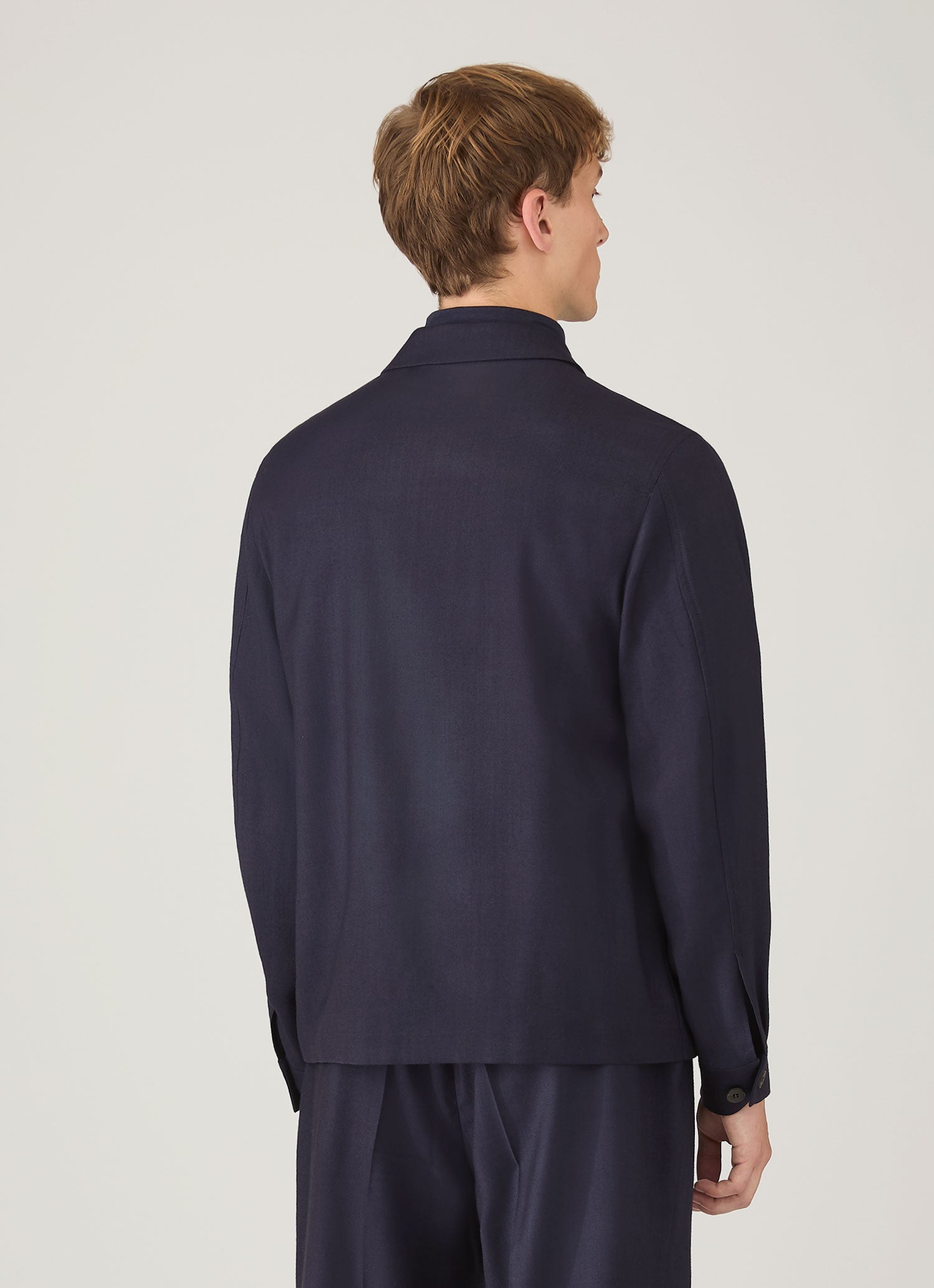 Men's Wool Twill Jacket in Navy M