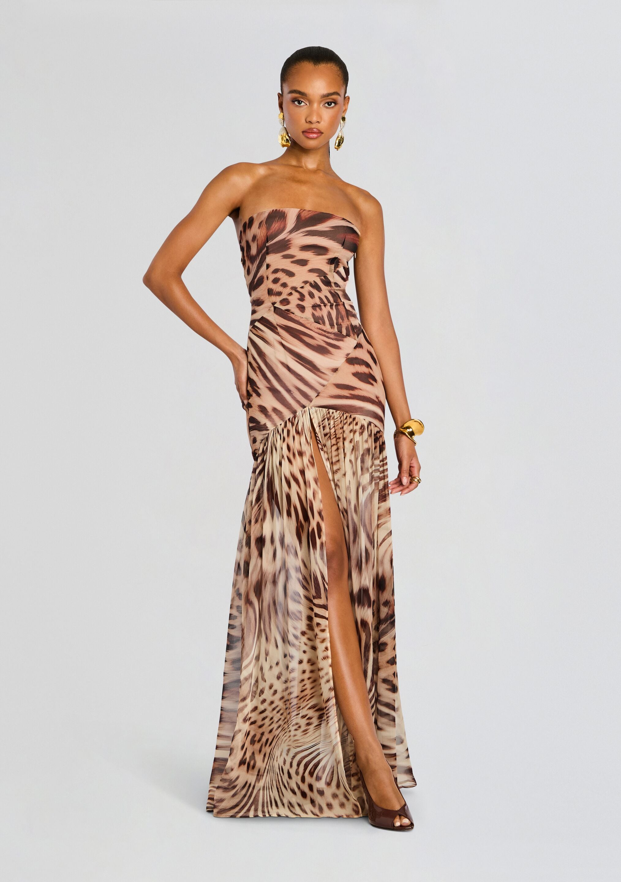 Nicole Silk Chiffon Dress