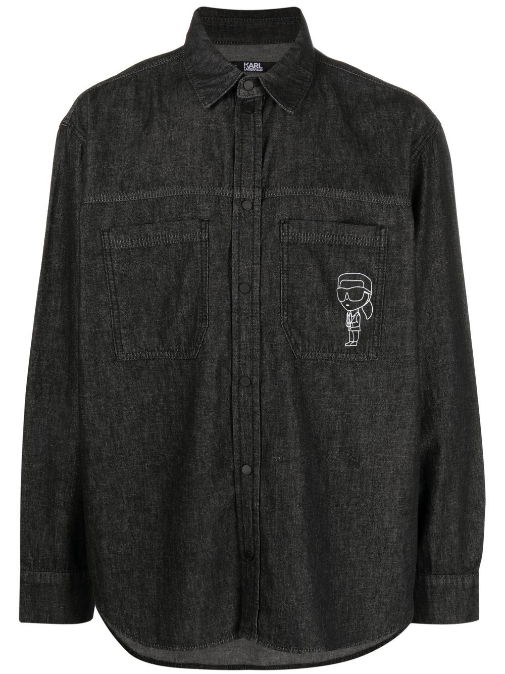 Ikonik 2.0 denim shirt - Black