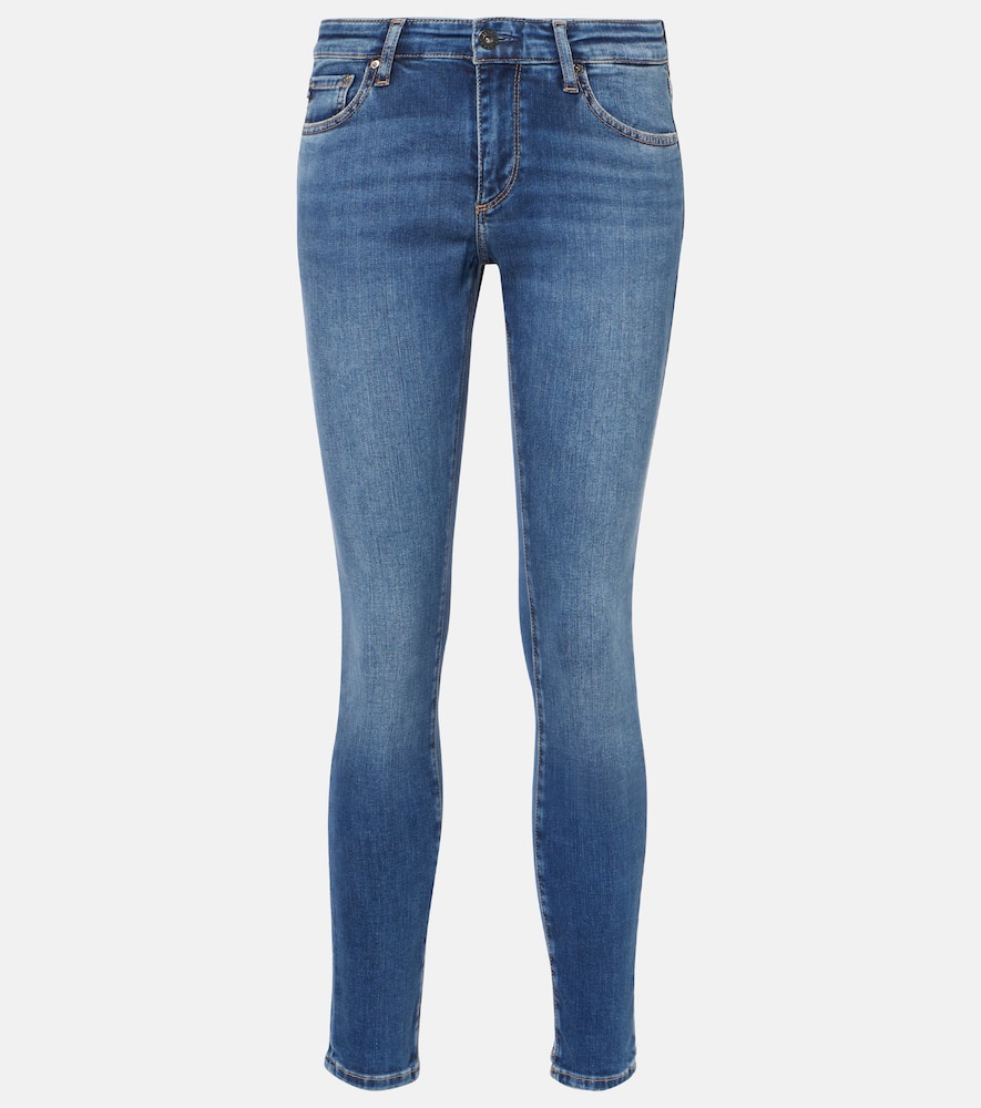 Mid-rise skinny jeans