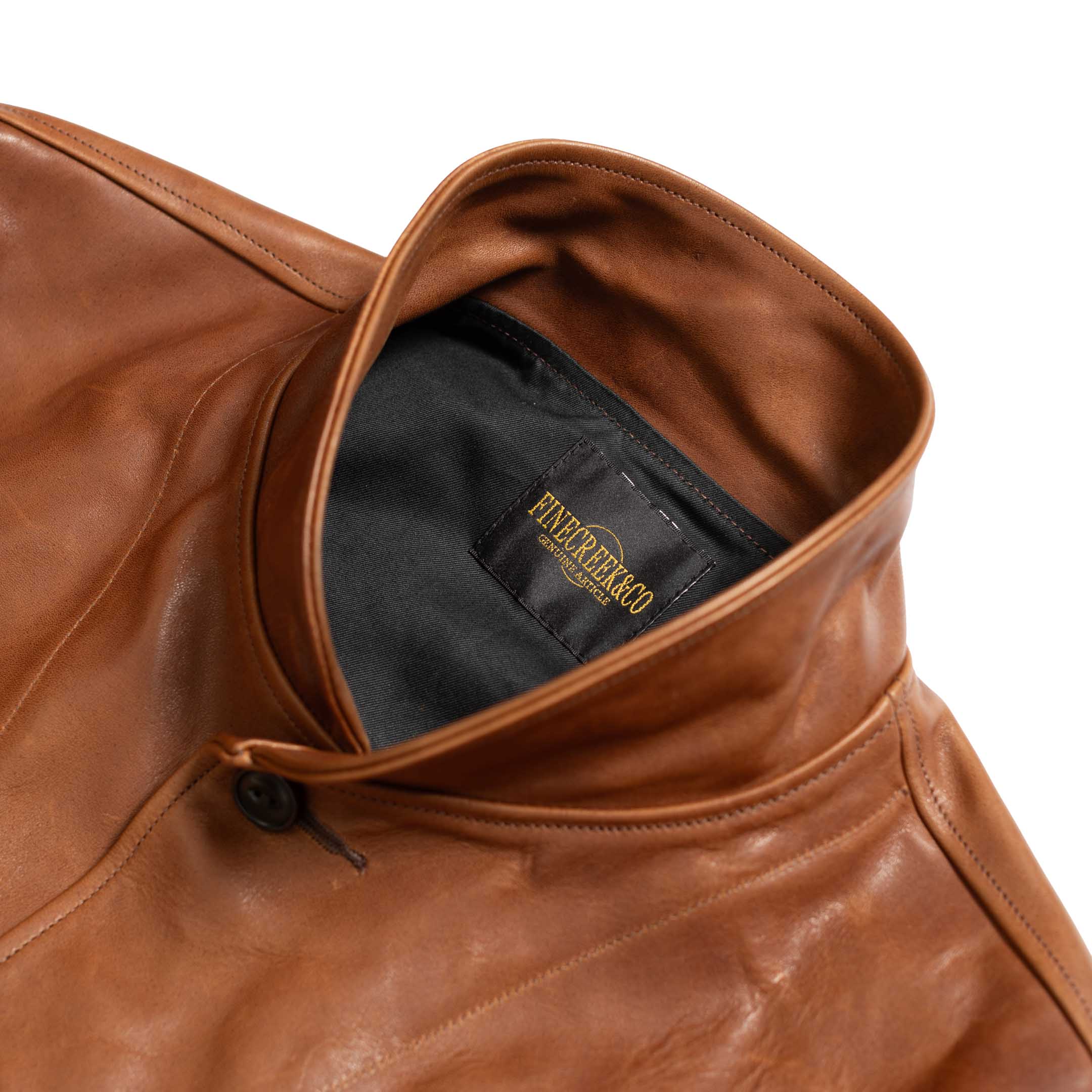 S 'Joseph' Horsehide Leather Jacket Brown
