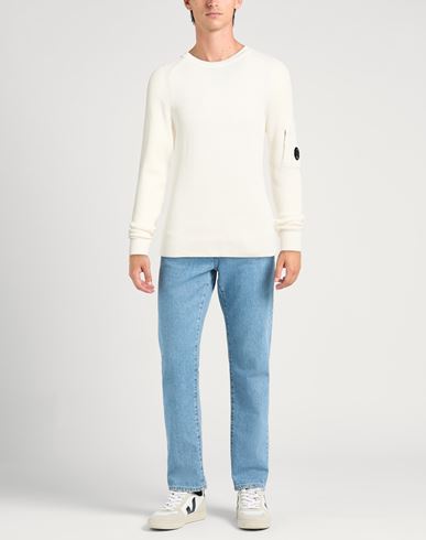 C. p. Company Man Sweater White Size 42 Cotton