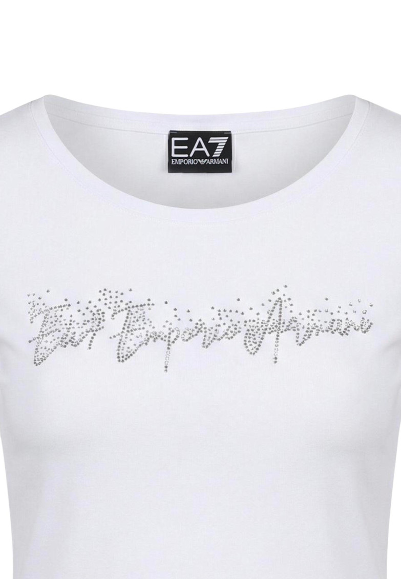 White Graphic Round Neck T-Shirt