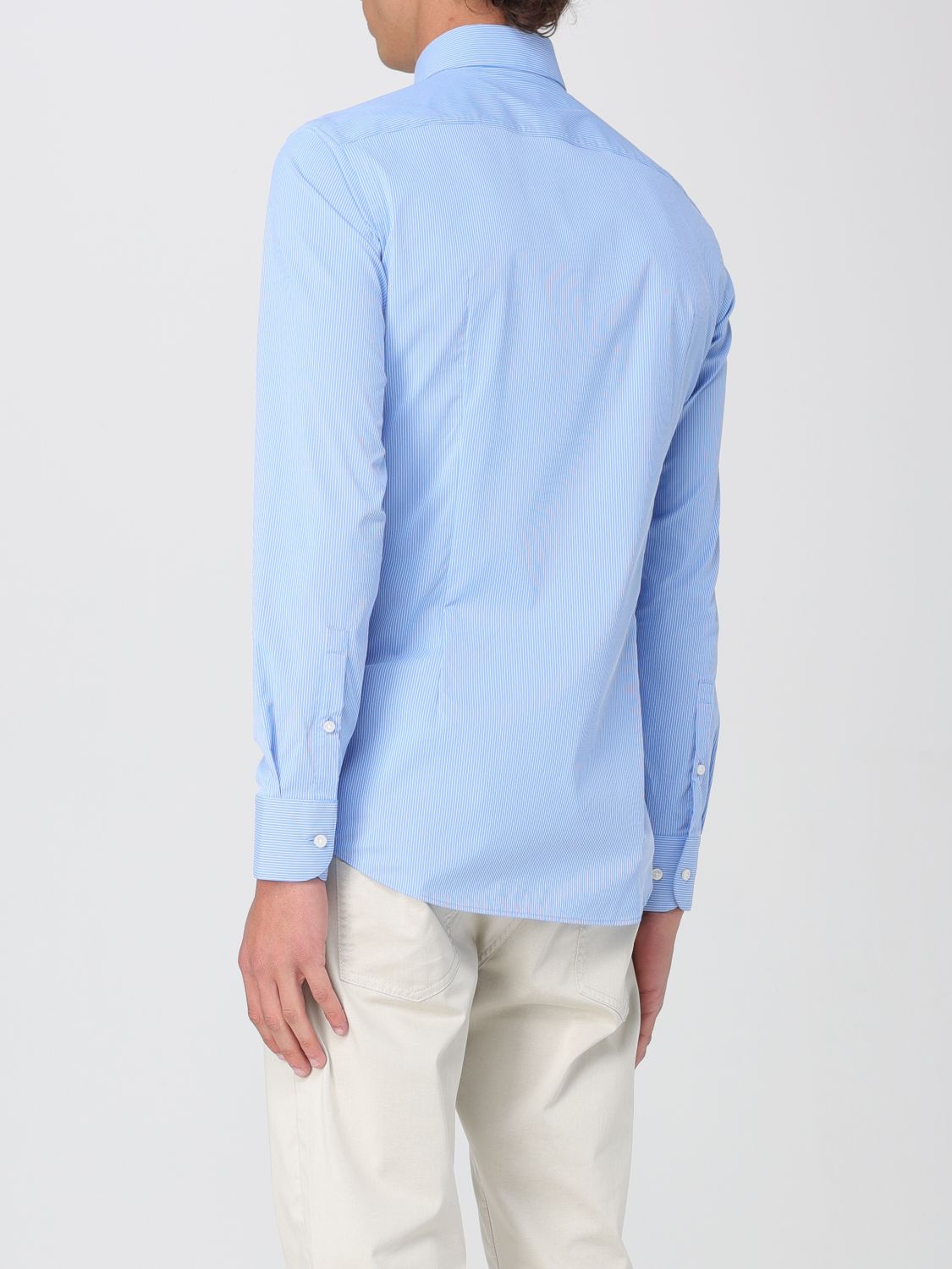 Shirt BOSS Men color Sky Blue