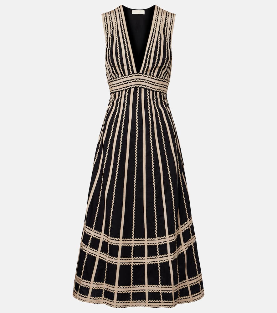 Palermo cotton poplin midi dress