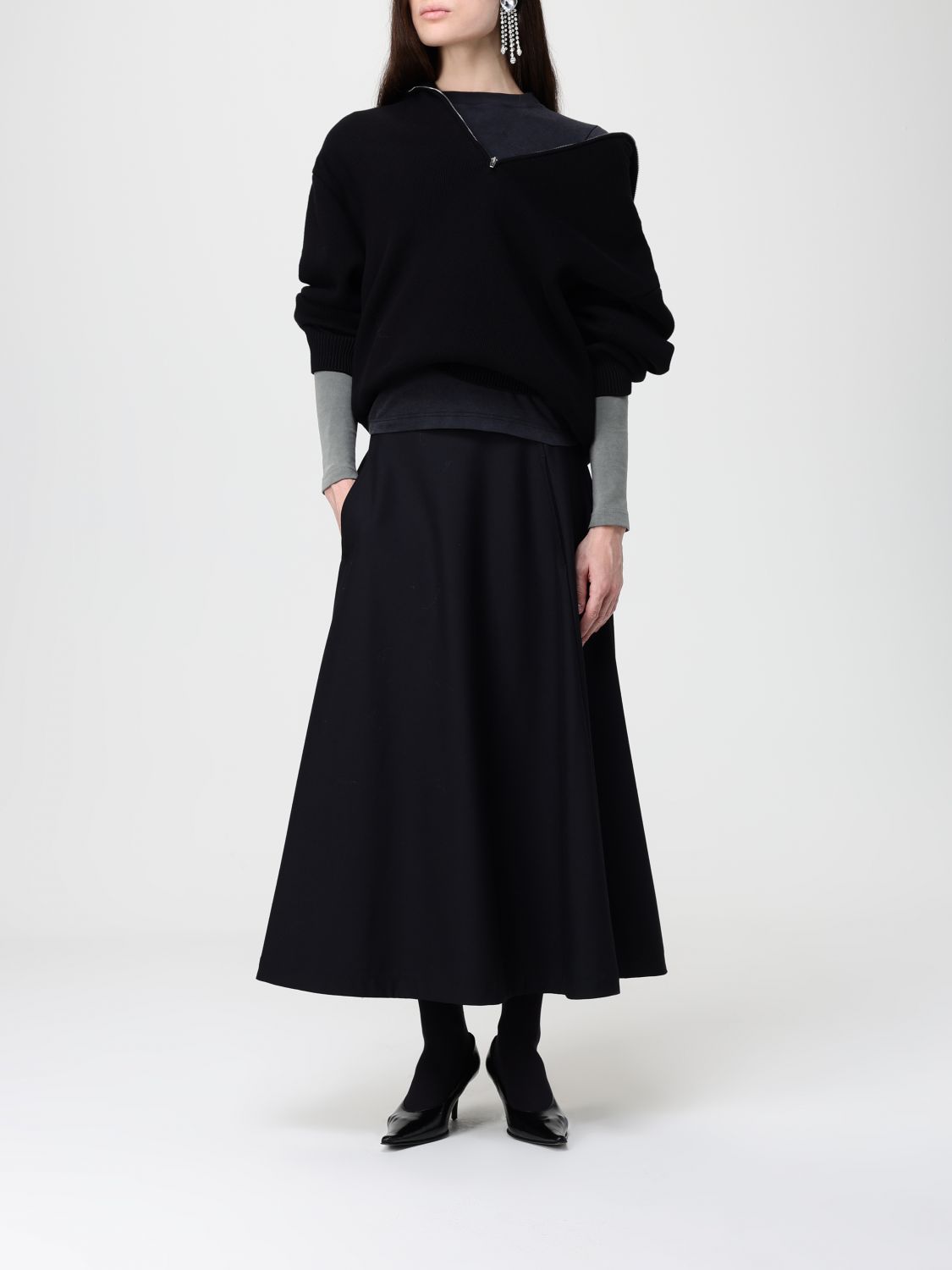 Sweatshirt Woman color Black