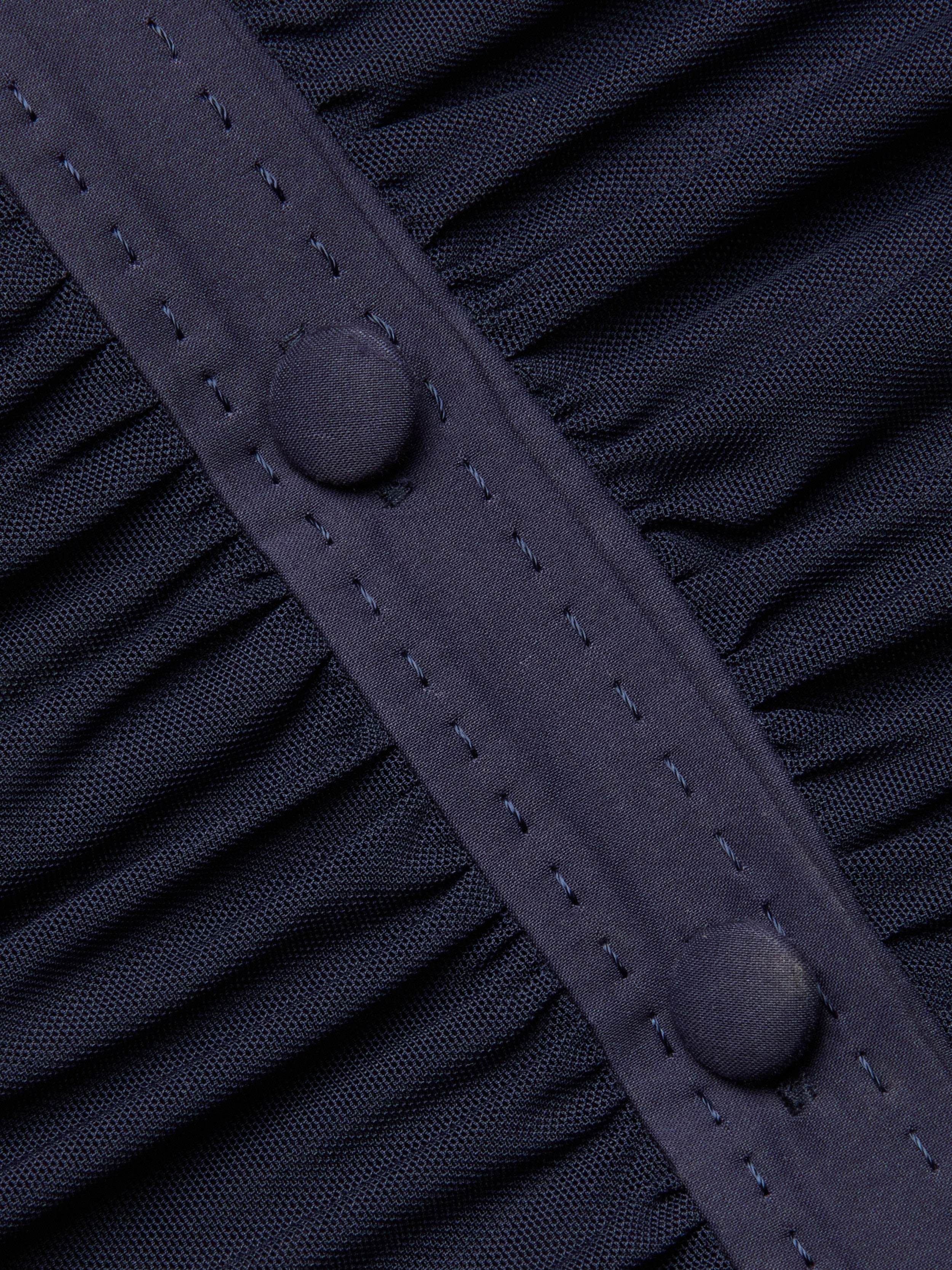 Isola Mesh Blouse In Midnight