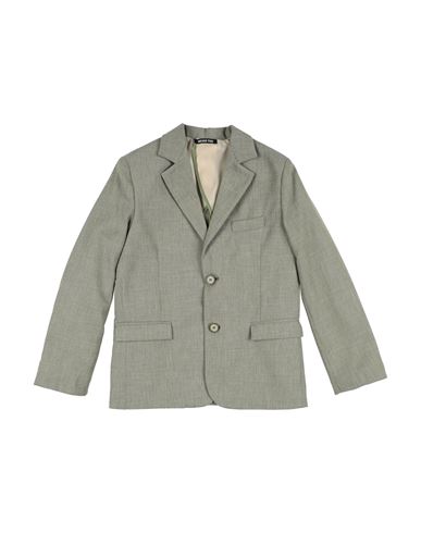 Kid Boy Blazer Military green Size 12 Polyester, Cotton