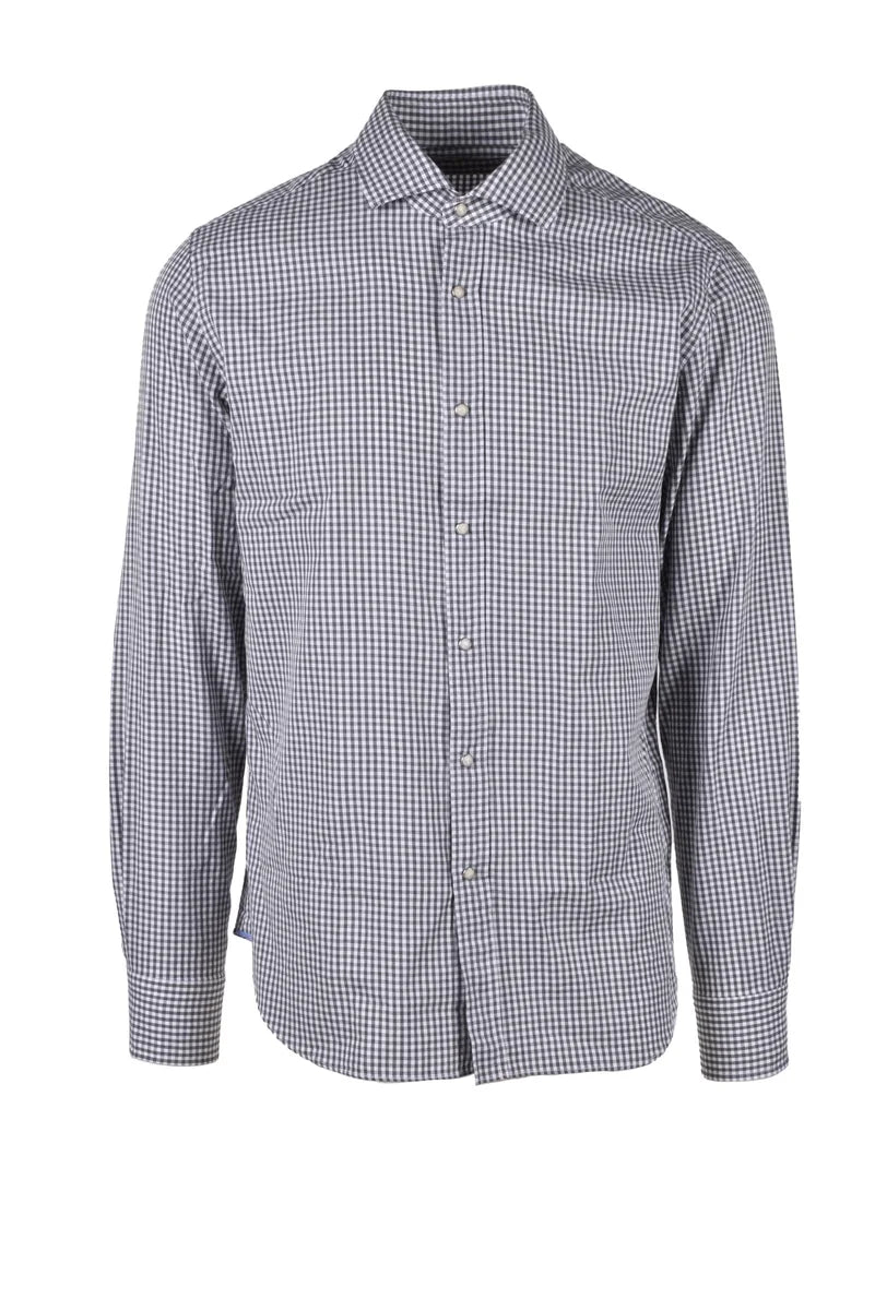 White Checkered Cotton Shirt