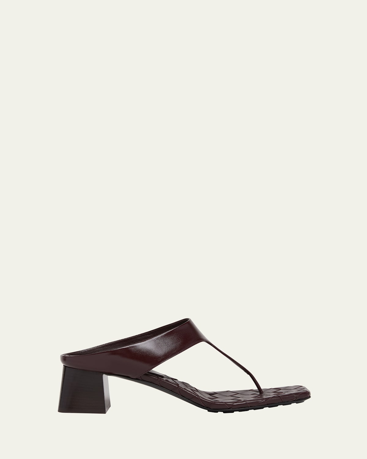 Marella Leather Thong Slide Sandals