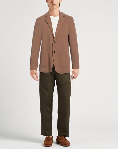 Blaine. Man Blazer Camel Size 34 Polyester, Cotton, Elastane