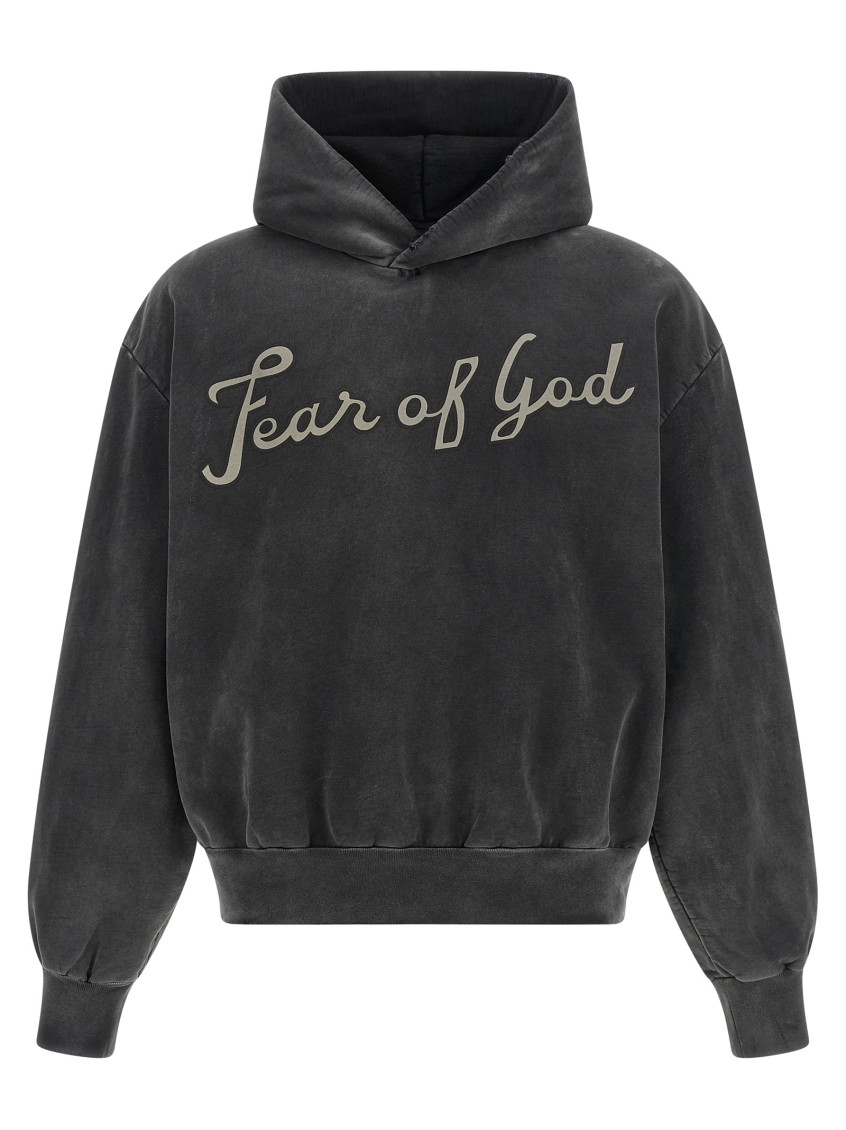 Fear Of God - 26 logo hooded long sleeve top