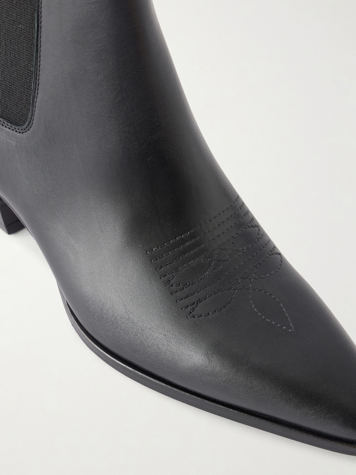 Joplin Leather Ankle Boots - Black
