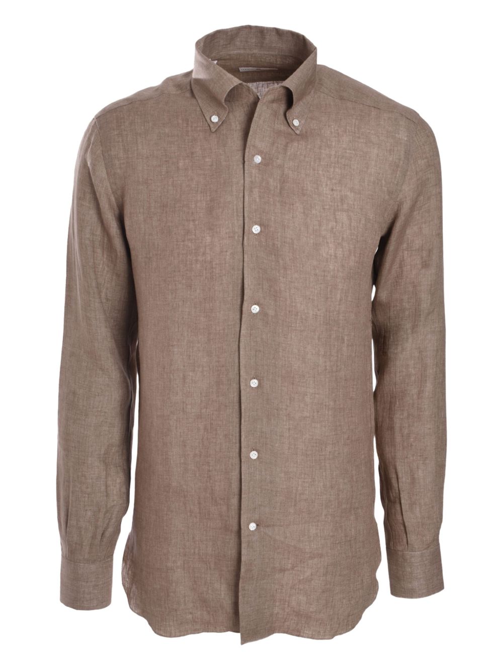 Luciano Barbera linen shirt - Brown