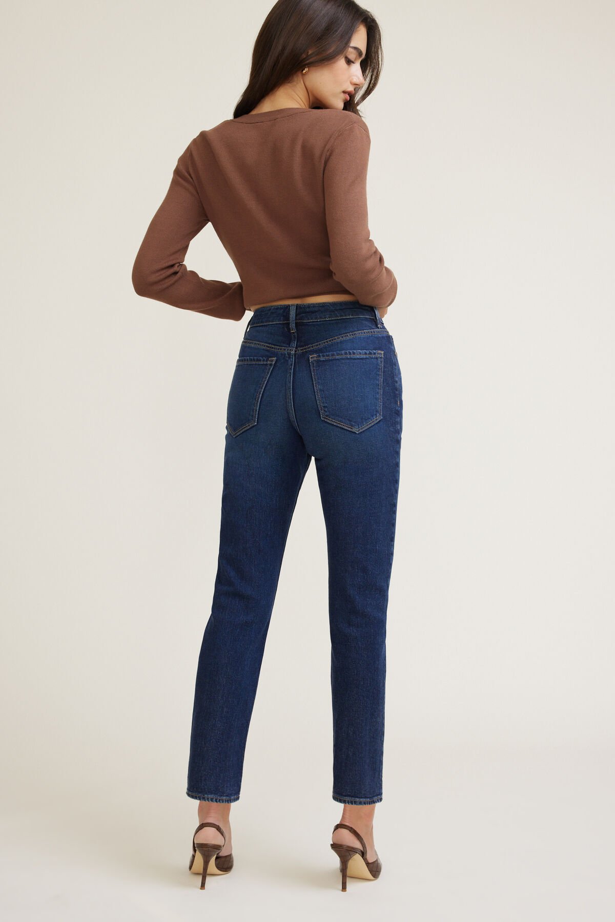 Frenchie Stretch High Rise Slim Leg Jeans