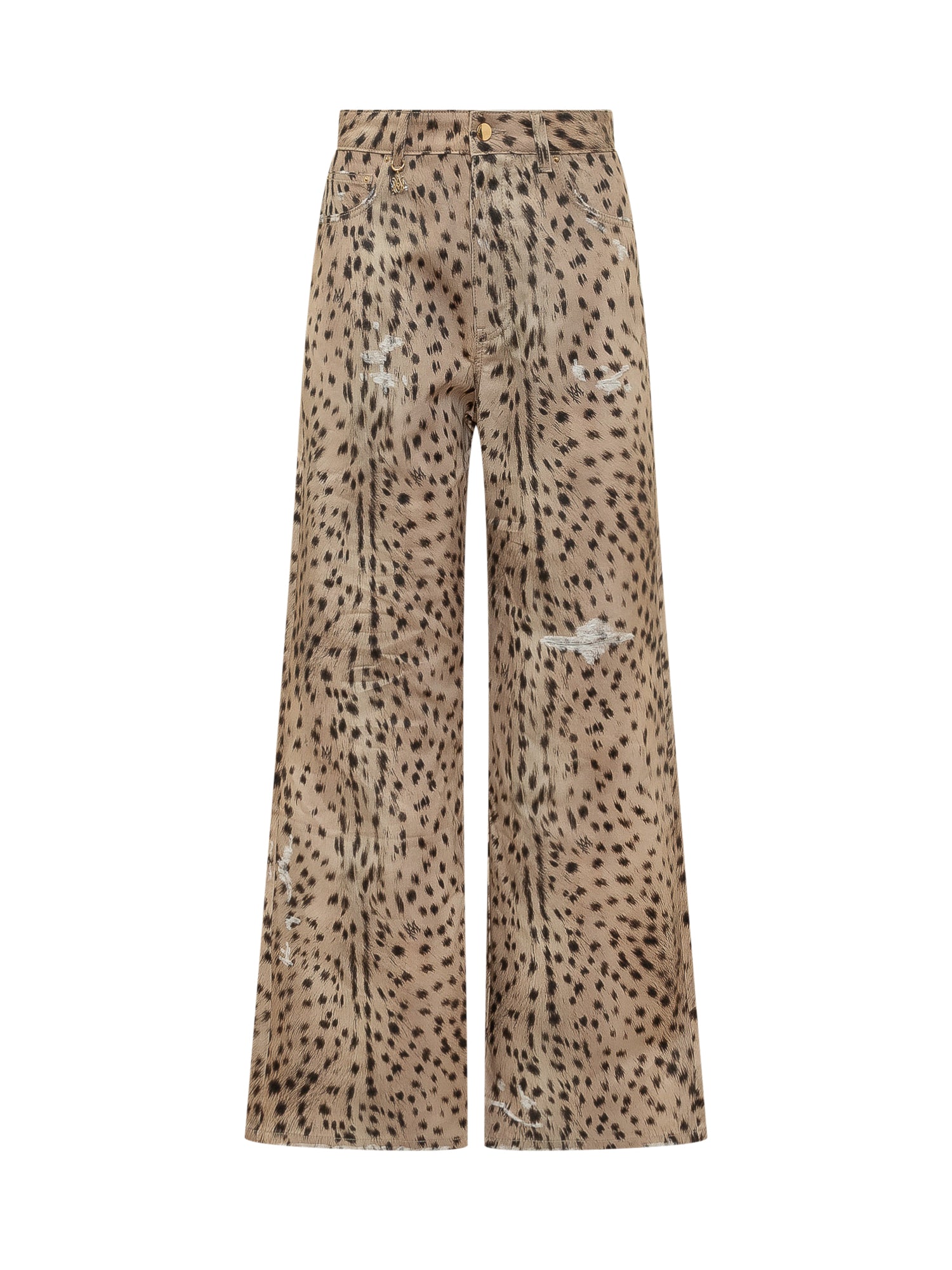 Jet Set Animal Print Denim Pants